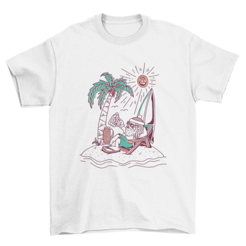 Santa Claus On Vacay Tee