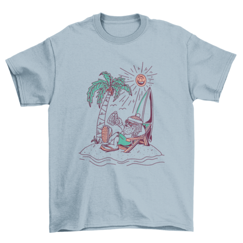 Santa Claus On Vacay Tee