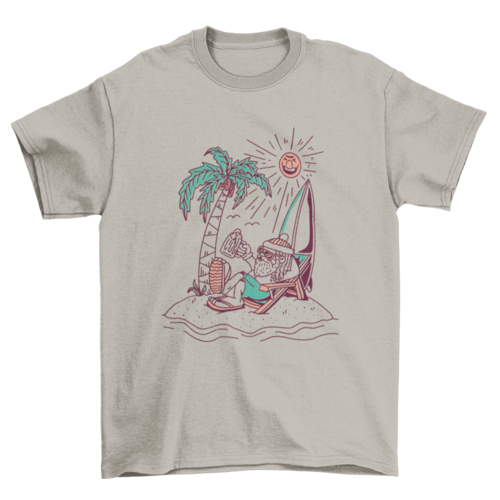 Santa Claus On Vacay Tee