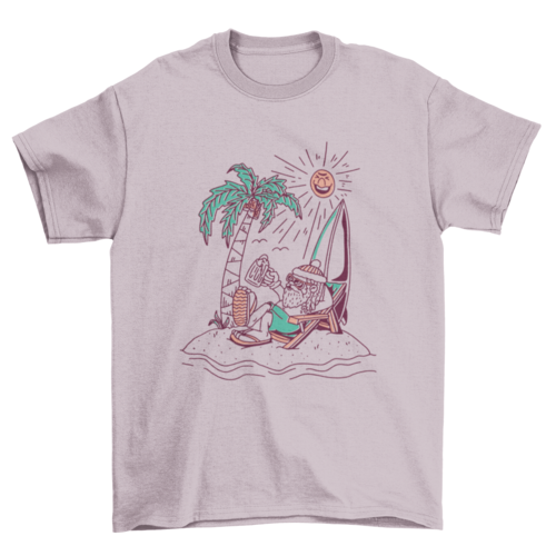 Santa Claus On Vacay Tee