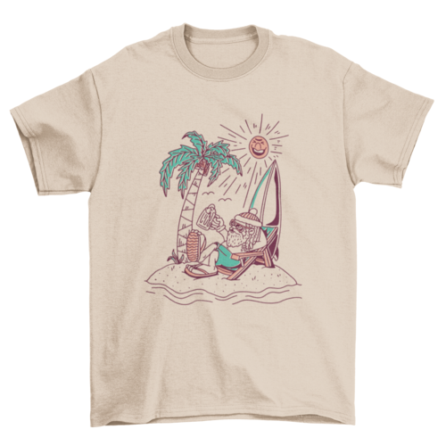 Santa Claus On Vacay Tee